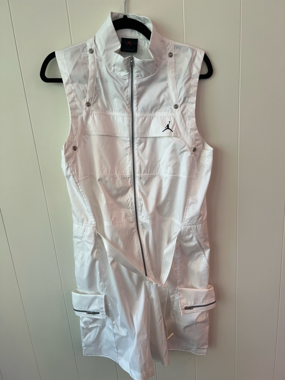 RARE Jordan White jumpsuit with Zip & Cargo Pockets - Picture 10 of 15